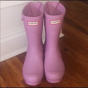 BRAND NEW hunter short boots lilac purple pink sz7